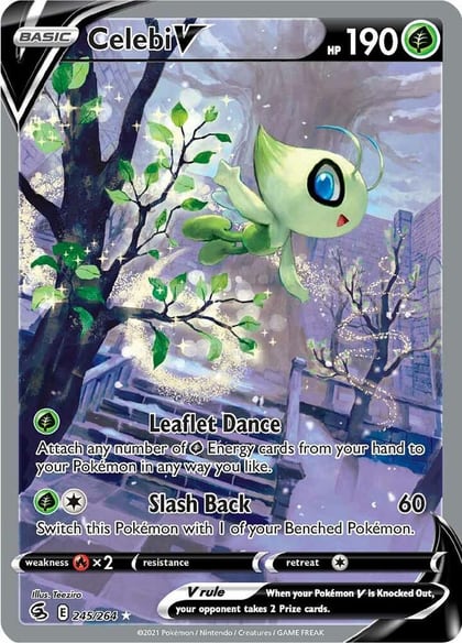 Celebi V (Alternate Full Art), SWSH08: Fusion Strike 245/264