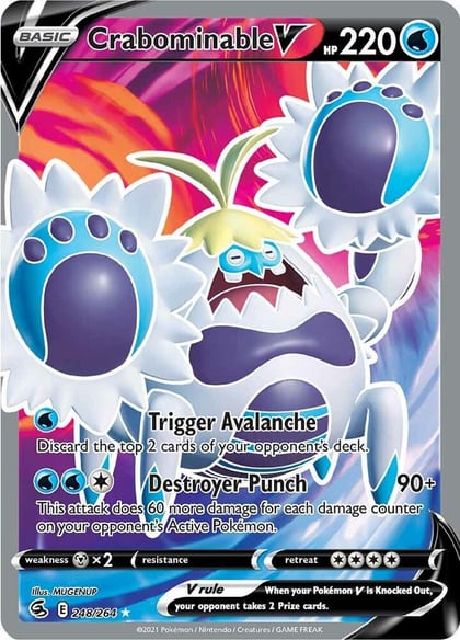 Crabominable V (Full Art), SWSH08: Fusion Strike 248/264
