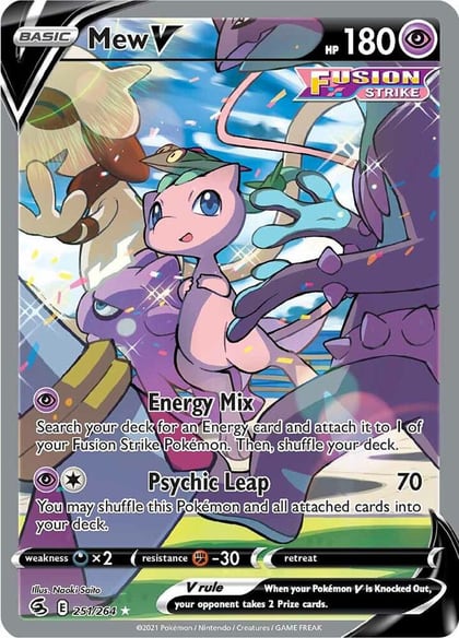 Mew V (Alternate Full Art), SWSH08: Fusion Strike 251/264