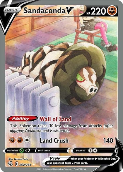 Sandaconda V (Alternate Full Art), SWSH08: Fusion Strike 252/264