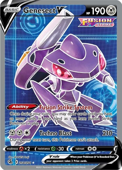 Genesect V (Full Art), SWSH08: Fusion Strike 254/264