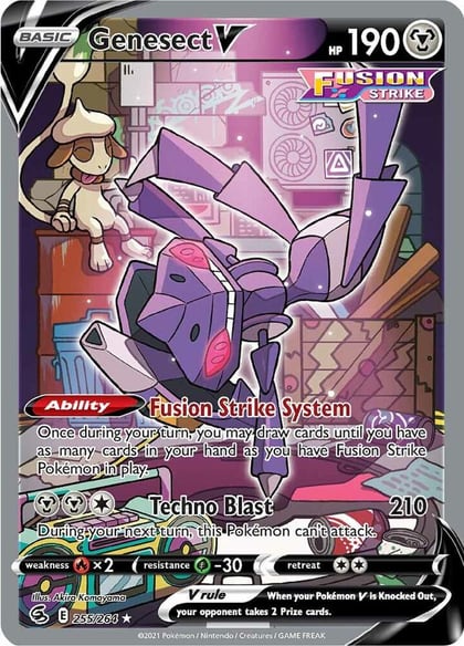 Genesect V (Alternate Full Art), SWSH08: Fusion Strike 255/264
