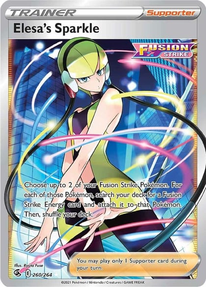 Elesa's Sparkle (Full Art), SWSH08: Fusion Strike 260/264