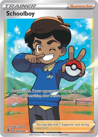 Schoolboy (Full Art), SWSH08: Fusion Strike 261/264