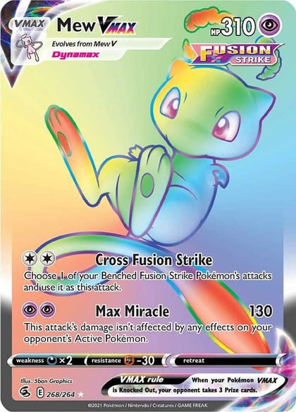 Mew VMAX (Secret), SWSH08: Fusion Strike 268/264