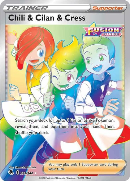 Chili & Cilan & Cress (Secret), SWSH08: Fusion Strike 273/264