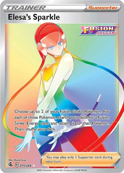 Elesa's Sparkle (Secret), SWSH08: Fusion Strike 275/264