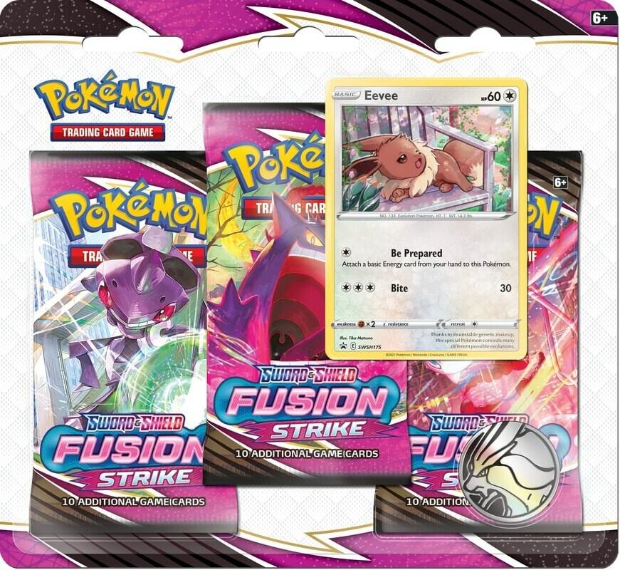 Fusion Strike 3 Pack Blister [Eevee], SWSH08: Fusion Strike P247667