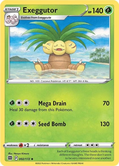 Exeggutor, SWSH09: Brilliant Stars 002/172