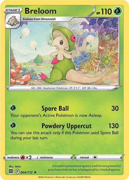 Breloom, SWSH09: Brilliant Stars 004/172