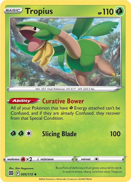 Tropius, SWSH09: Brilliant Stars 005/172