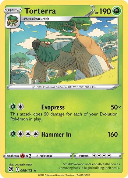 Torterra, SWSH09: Brilliant Stars 008/172