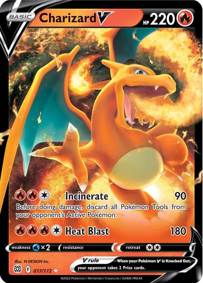 Charizard V, SWSH09: Brilliant Stars 017/172