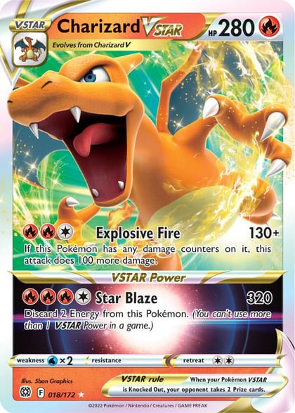 Charizard VSTAR, SWSH09: Brilliant Stars 018/172