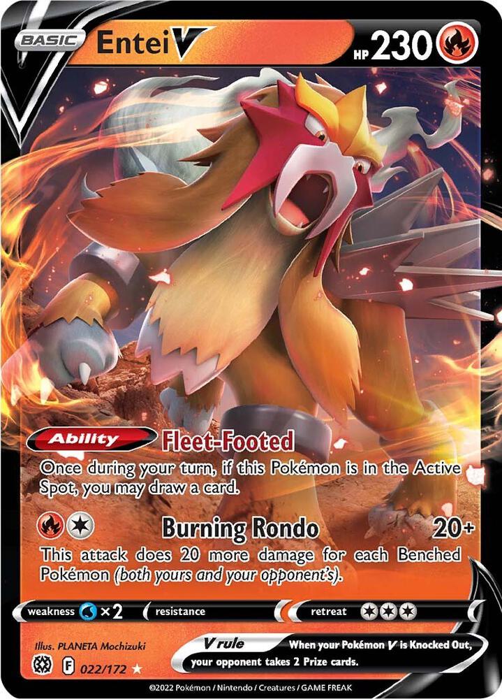 Entei V, SWSH09: Brilliant Stars 022/172