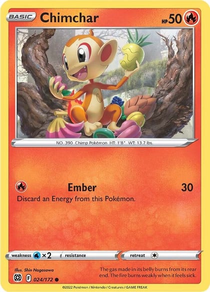 Chimchar, SWSH09: Brilliant Stars 024/172