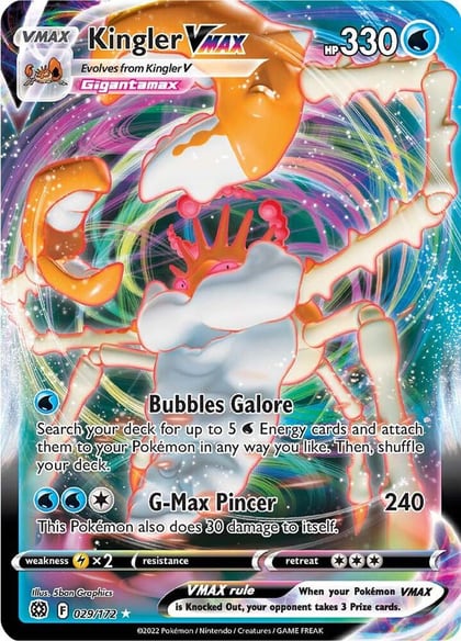 Kingler VMAX, SWSH09: Brilliant Stars 029/172