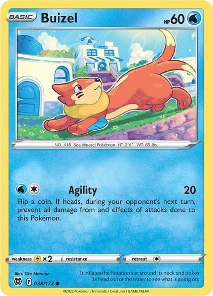 Buizel, SWSH09: Brilliant Stars 038/172