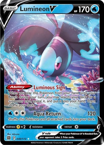 Lumineon V, SWSH09: Brilliant Stars 040/172