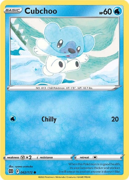 Cubchoo, SWSH09: Brilliant Stars 042/172