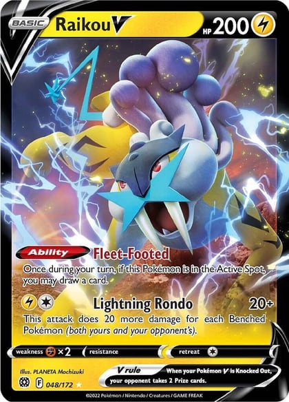 Raikou V, SWSH09: Brilliant Stars 048/172