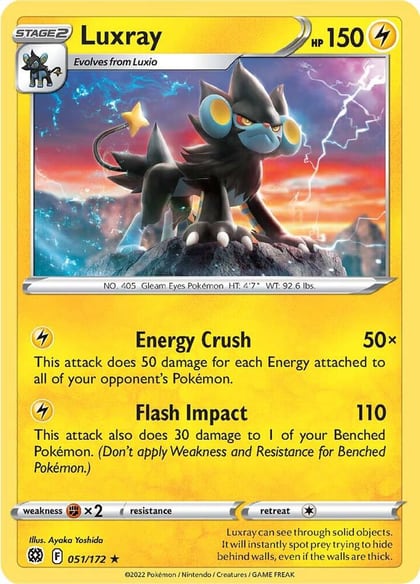 Luxray, SWSH09: Brilliant Stars 051/172
