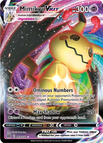 Mimikyu VMAX, SWSH09: Brilliant Stars 069/172