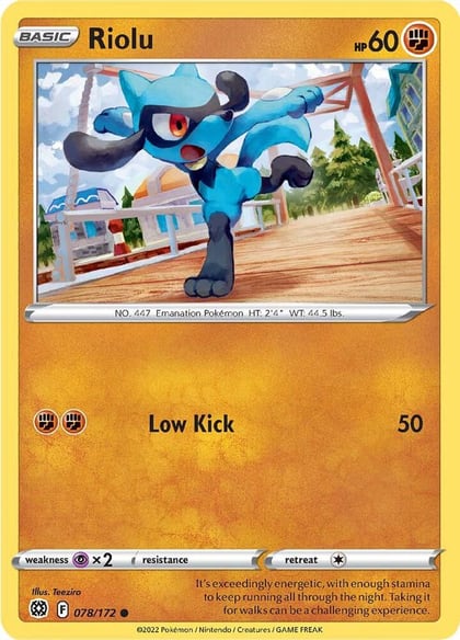 Riolu, SWSH09: Brilliant Stars 078/172