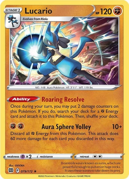 Lucario, SWSH09: Brilliant Stars 079/172