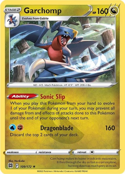 Garchomp, SWSH09: Brilliant Stars 109/172