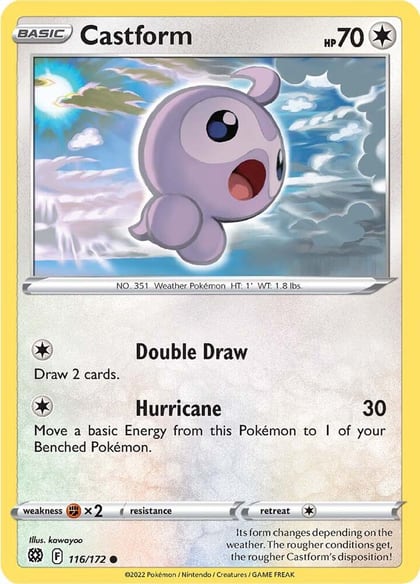 Castform, SWSH09: Brilliant Stars 116/172