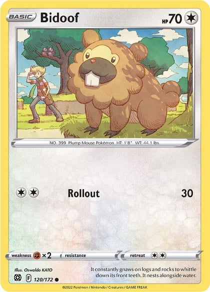 Bidoof, SWSH09: Brilliant Stars 120/172