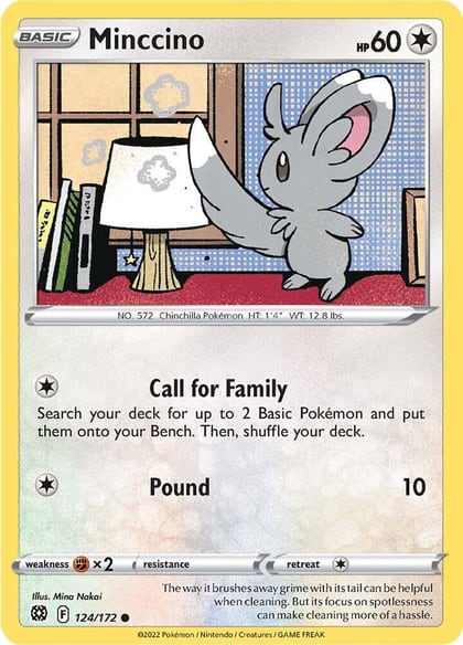 Minccino, SWSH09: Brilliant Stars 124/172