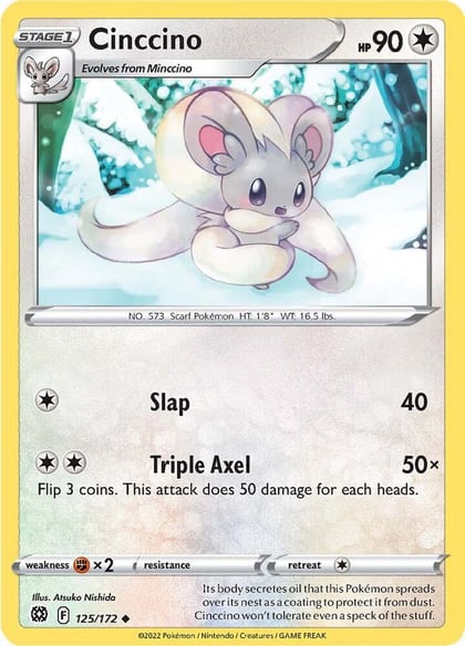 Cinccino, SWSH09: Brilliant Stars 125/172