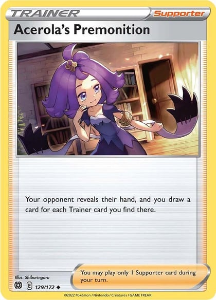 Acerola's Premonition, SWSH09: Brilliant Stars 129/172