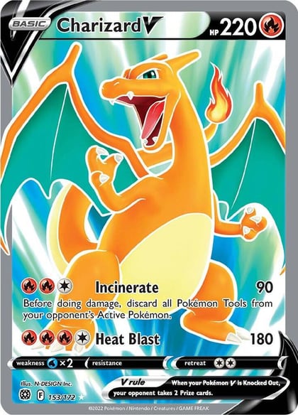 Charizard V (Full Art), SWSH09: Brilliant Stars 153/172