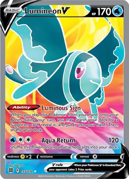Lumineon V (Full Art), SWSH09: Brilliant Stars 155/172