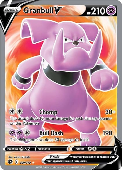 Granbull V (Full Art), SWSH09: Brilliant Stars 159/172