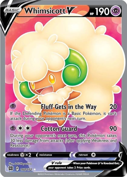 Whimsicott V (Full Art), SWSH09: Brilliant Stars 160/172