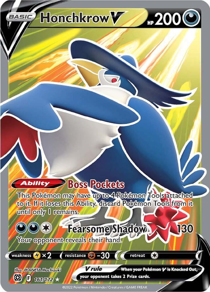 Honchkrow V (Full Art), SWSH09: Brilliant Stars 161/172