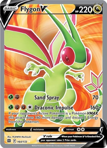 Flygon V (Full Art), SWSH09: Brilliant Stars 164/172