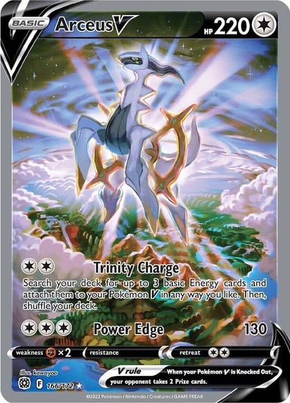 Arceus V (Alternate Full Art), SWSH09: Brilliant Stars 166/172