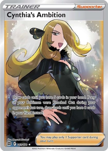 Cynthia's Ambition (Full Art), SWSH09: Brilliant Stars 169/172