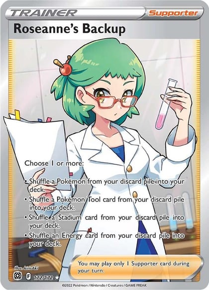 Roseanne's Backup (Full Art), SWSH09: Brilliant Stars 172/172