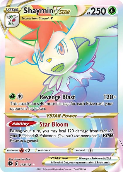 Shaymin VSTAR (Secret), SWSH09: Brilliant Stars 173/172