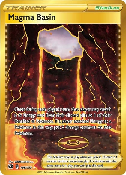 Magma Basin (Secret), SWSH09: Brilliant Stars 185/172