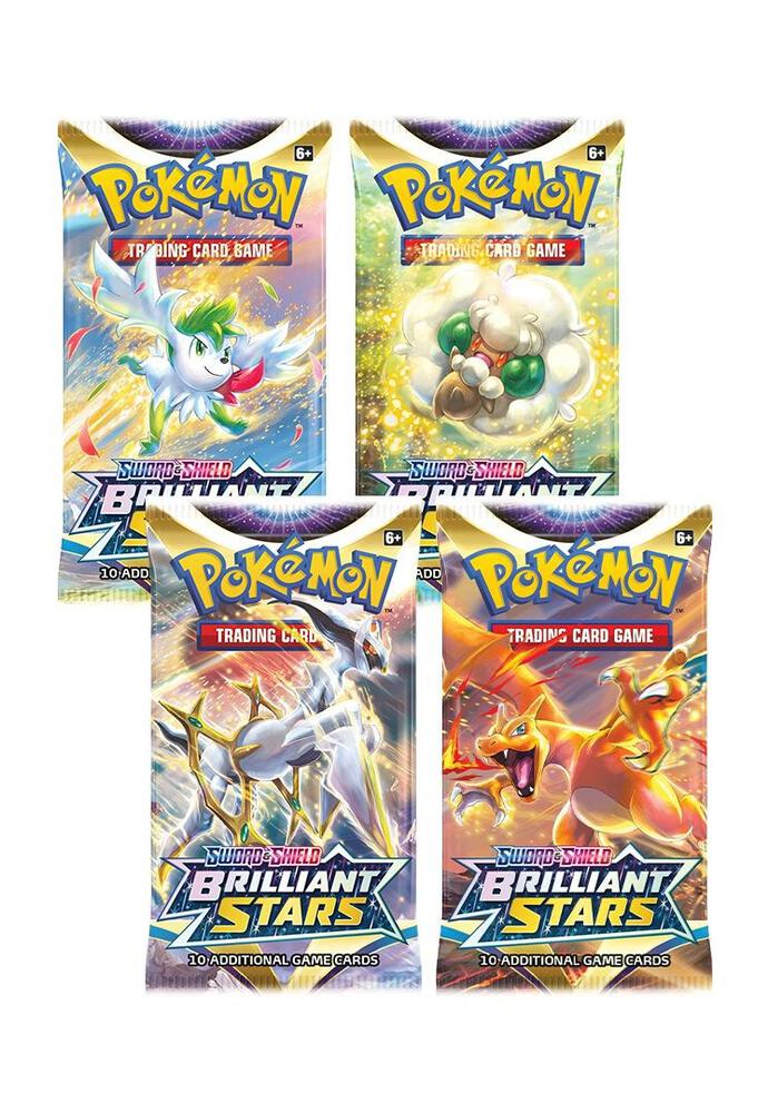 Brilliant Stars Booster Pack Art Bundle [Set of 4], SWSH09: Brilliant Stars P256134