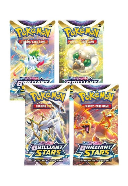 Brilliant Stars Booster Pack Art Bundle [Set of 4], SWSH09: Brilliant Stars P256134