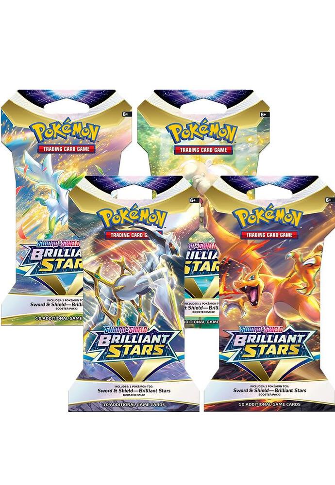 Brilliant Stars Sleeved Booster Pack Art Bundle [Set of 4], SWSH09: Brilliant Stars P256135