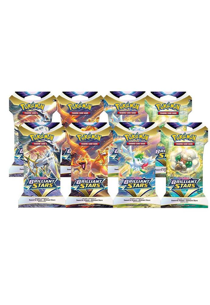 Brilliant Stars Sleeved Booster Pack Bundle [Set of 8], SWSH09: Brilliant Stars P256136